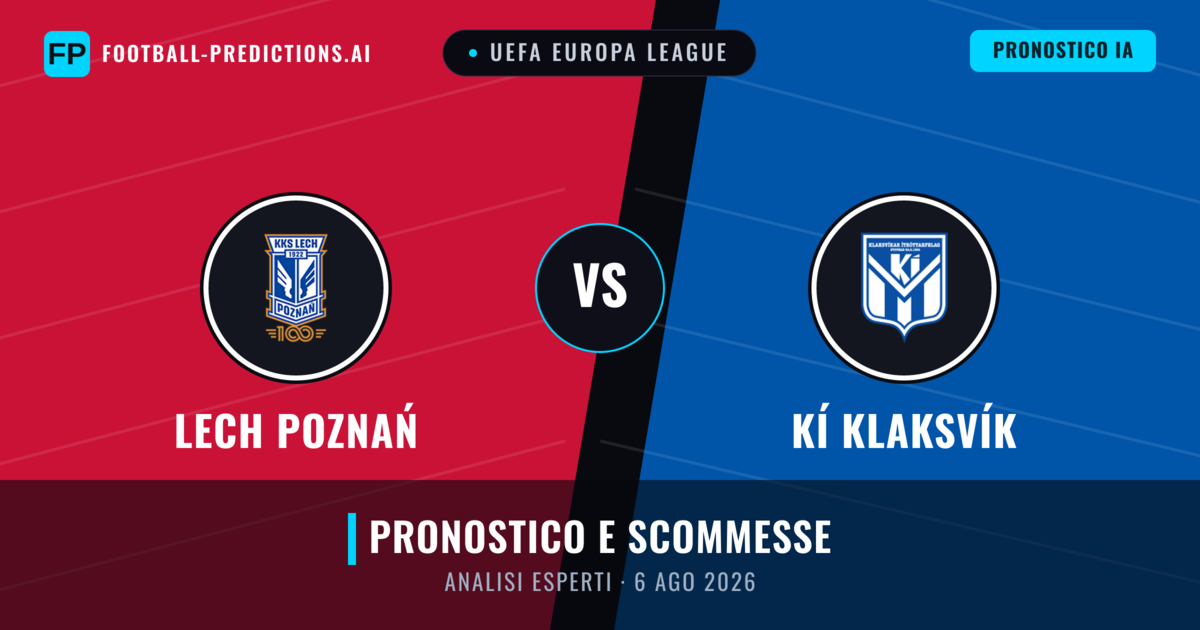 Lech Poznań vs KÍ Klaksvík — pronostico e anteprima del match