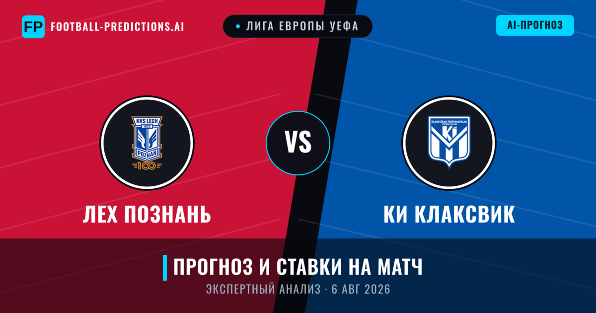 Лех Познань – КИ Клаксвик — прогноз и превью матча