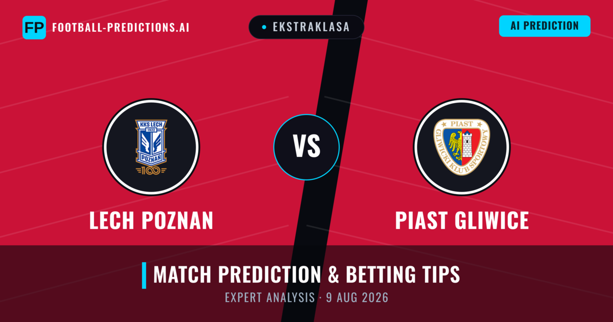 Lech Poznan vs Piast Gliwice — match prediction & preview