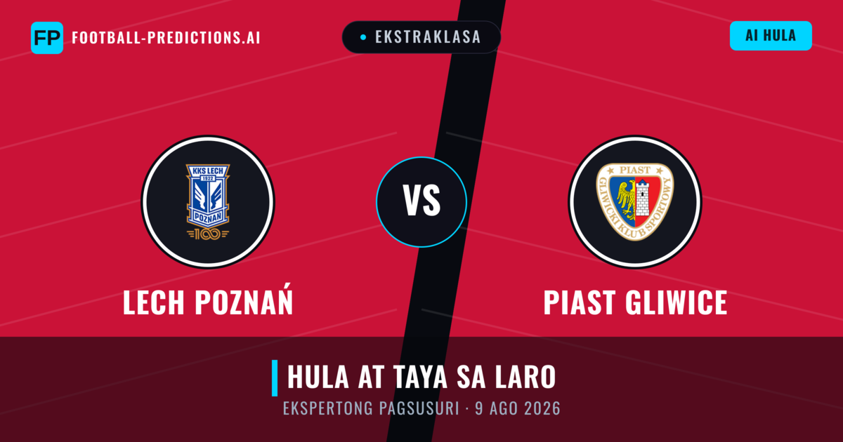 Lech Poznań vs Piast Gliwice — hula at preview ng laban