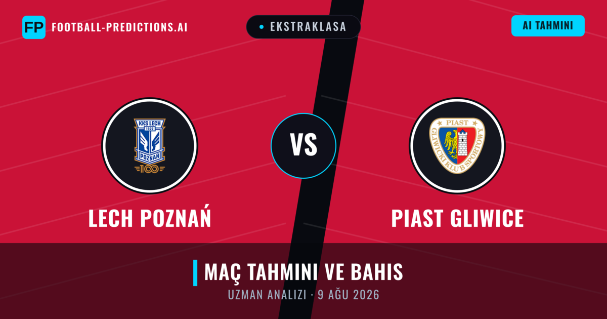 Lech Poznań - Piast Gliwice — maç tahmini ve önizleme