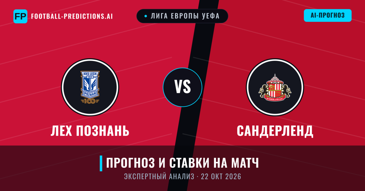 Лех Познань – Сандерленд — прогноз и превью матча
