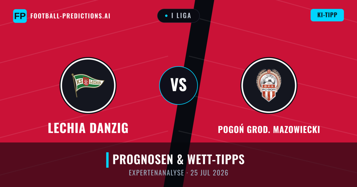Lechia Danzig vs Pogoń Grod. Mazowiecki — Prognose und Spielvorschau