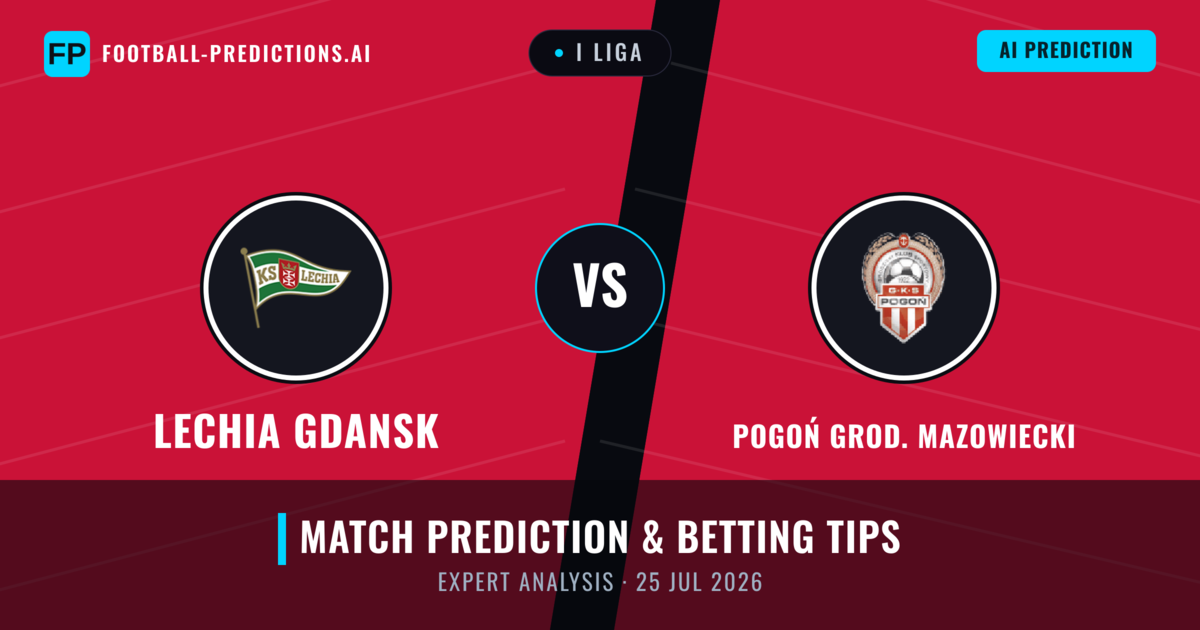 Lechia Gdansk vs Pogoń Grod. Mazowiecki — match prediction & preview