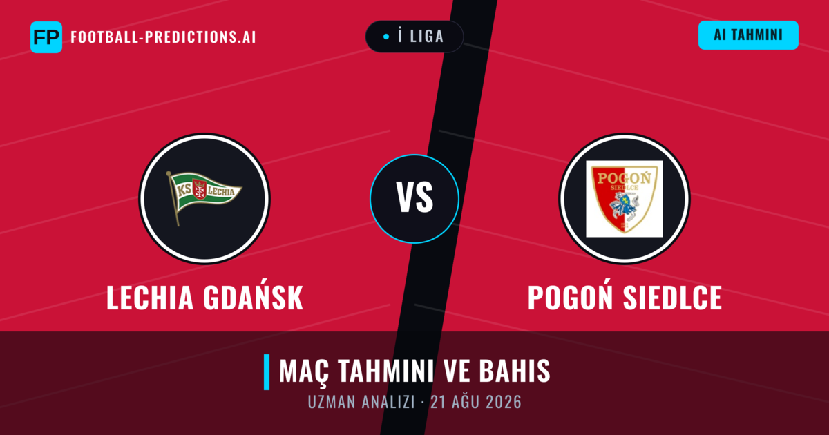 Lechia Gdańsk - Pogoń Siedlce — maç tahmini ve önizleme