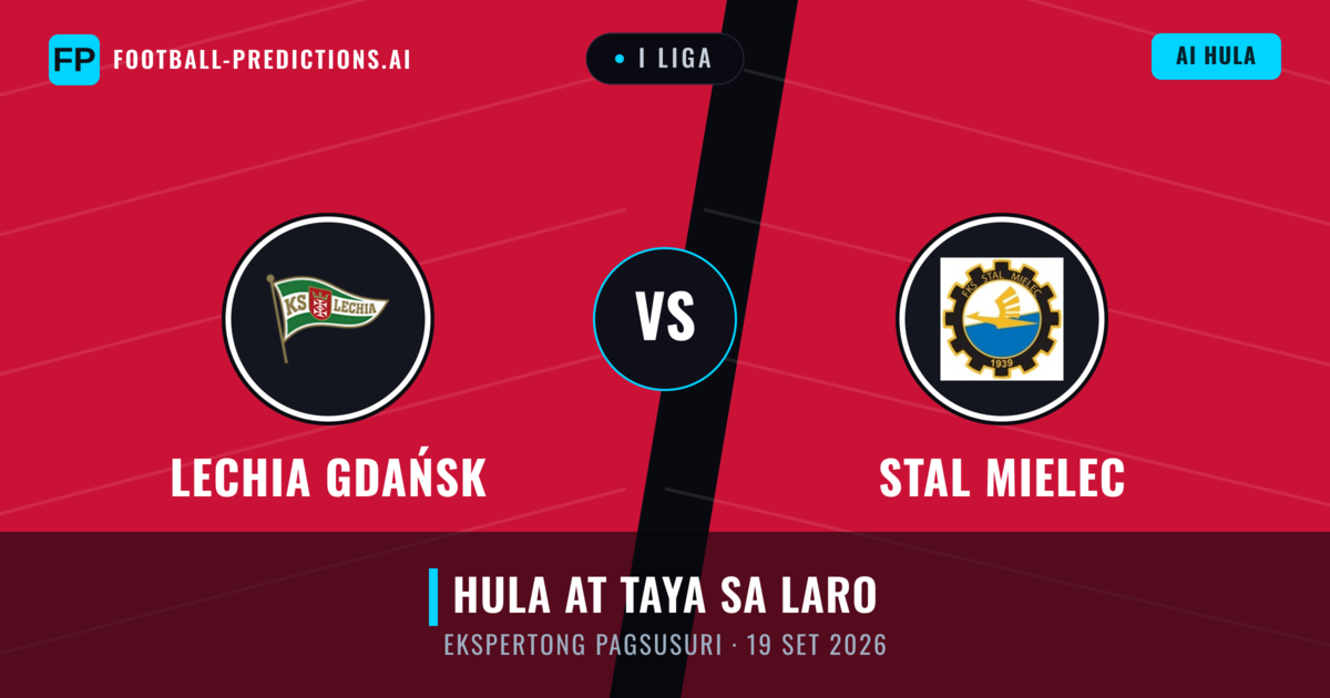 Lechia Gdańsk vs Stal Mielec — hula at preview ng laban