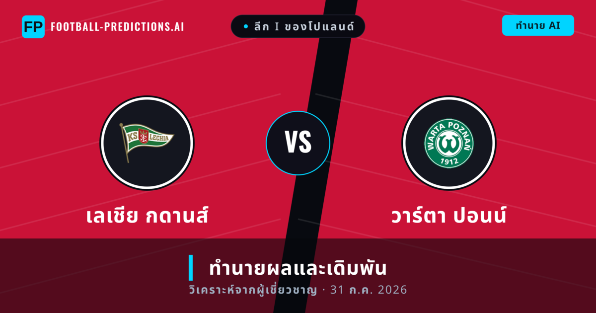 เลเชีย กดานส์ พบ วาร์ตา ปอนน์ — ทำนายผลและพรีวิวการแข่งขัน