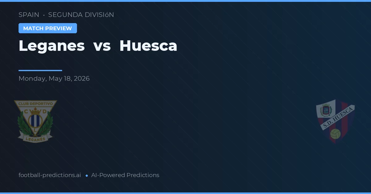 Leganés vs Huesca — pronostic et avant-match