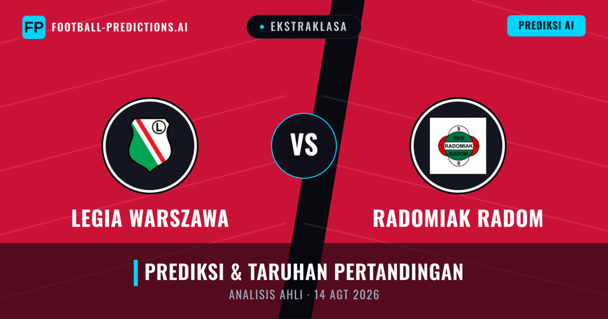 Legia Warszawa vs Radomiak Radom — prediksi dan pratinjau pertandingan
