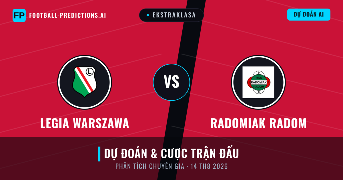 Legia Warszawa vs Radomiak Radom — dự đoán và xem trước trận đấu