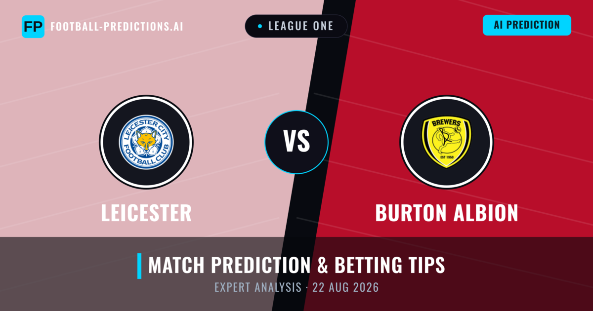 Leicester vs Burton Albion — match prediction & preview
