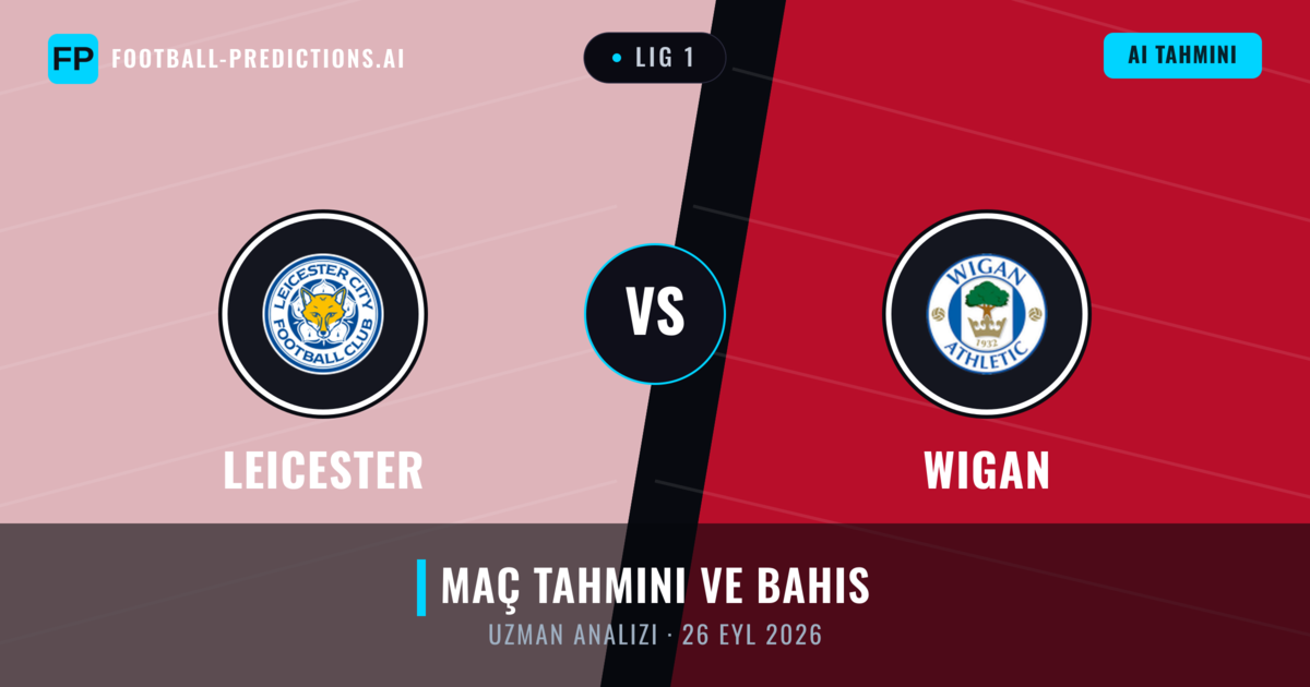 Leicester - Wigan — maç tahmini ve önizleme