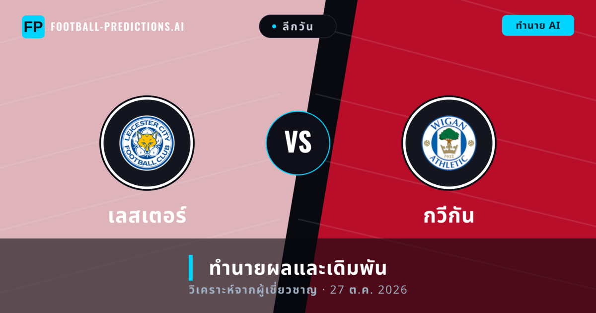 เลสเตอร์ พบ กวีกัน — ทำนายผลและพรีวิวการแข่งขัน