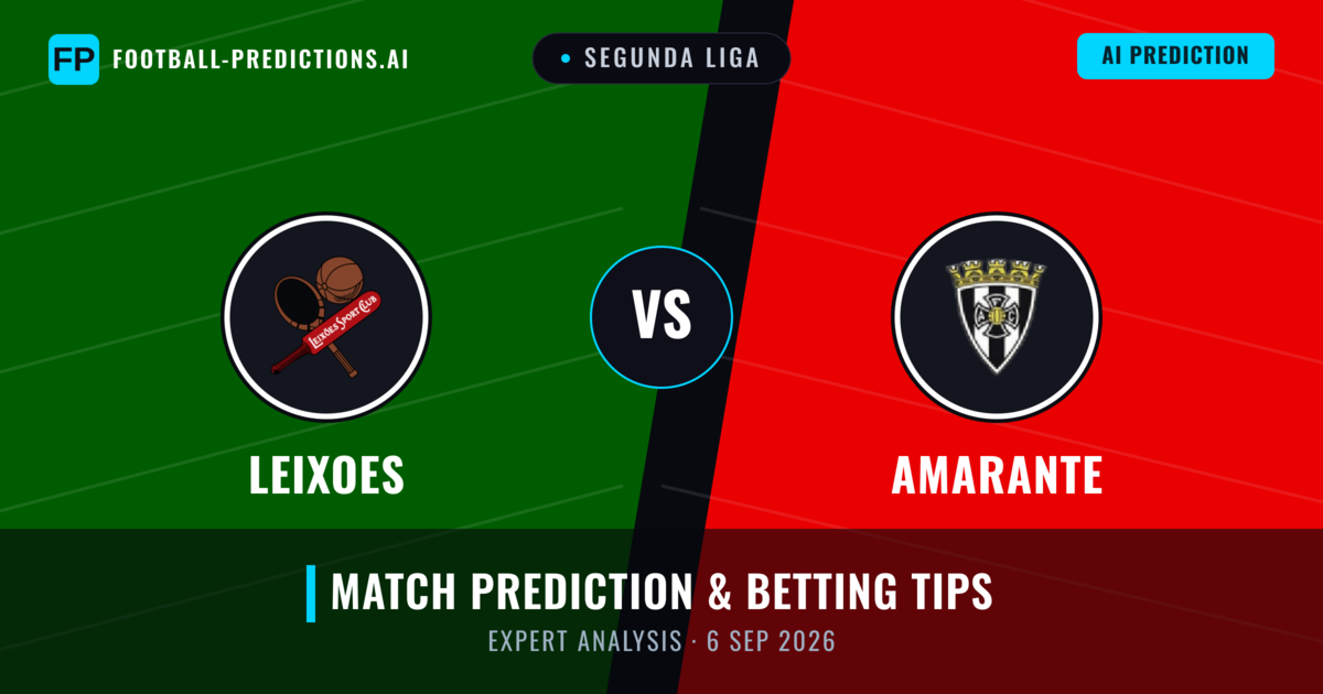 Leixoes vs Amarante — match prediction & preview