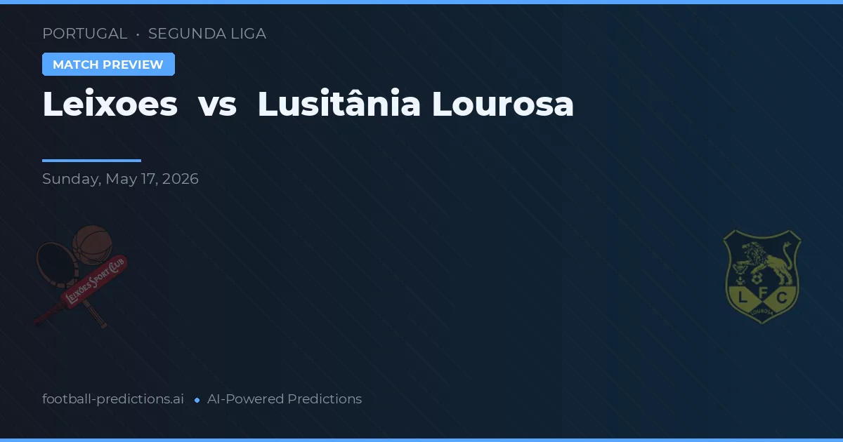 Leixões vs Lusitânia Lourosa — prediksi dan pratinjau pertandingan