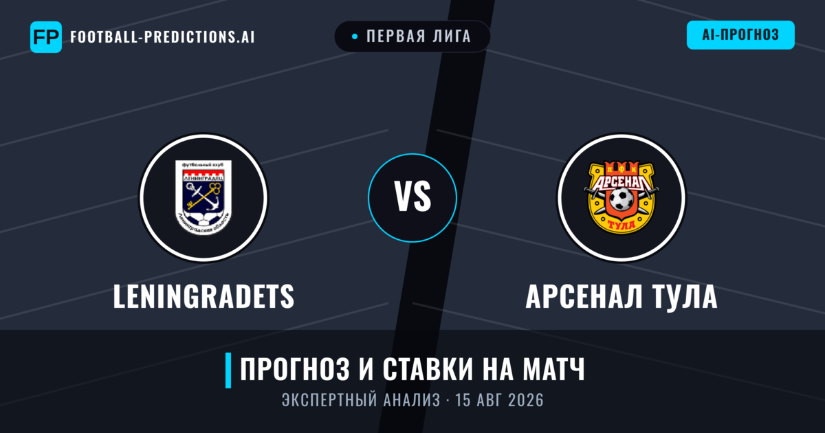 Leningradets – Арсенал Тула — прогноз и превью матча
