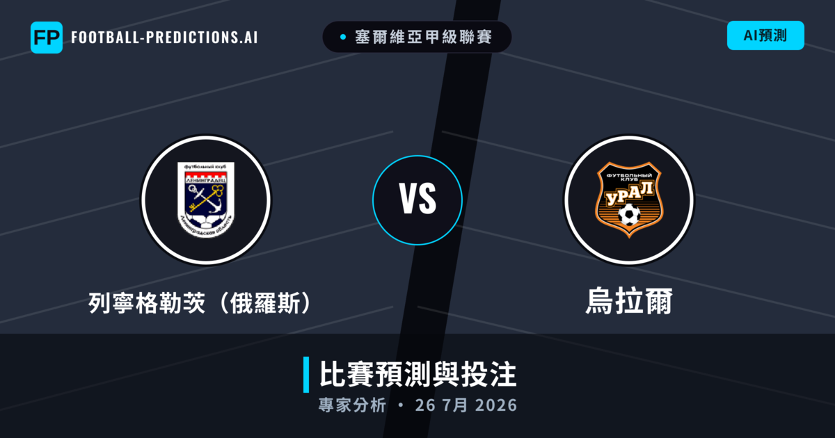 列寧格勒茨(俄羅斯) vs 烏拉爾 — 比赛预测和前瞻