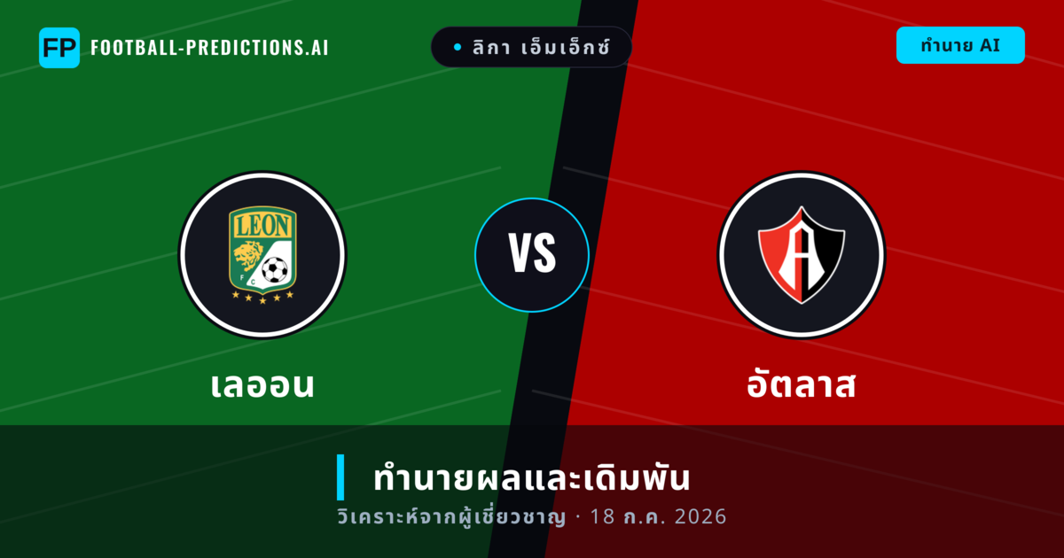 เลออน พบ อัตลาส — ทำนายผลและพรีวิวการแข่งขัน