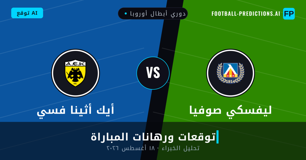 ليفسكي صوفيا ضد أيك أثينا فسي — توقعات ومعاينة المباراة