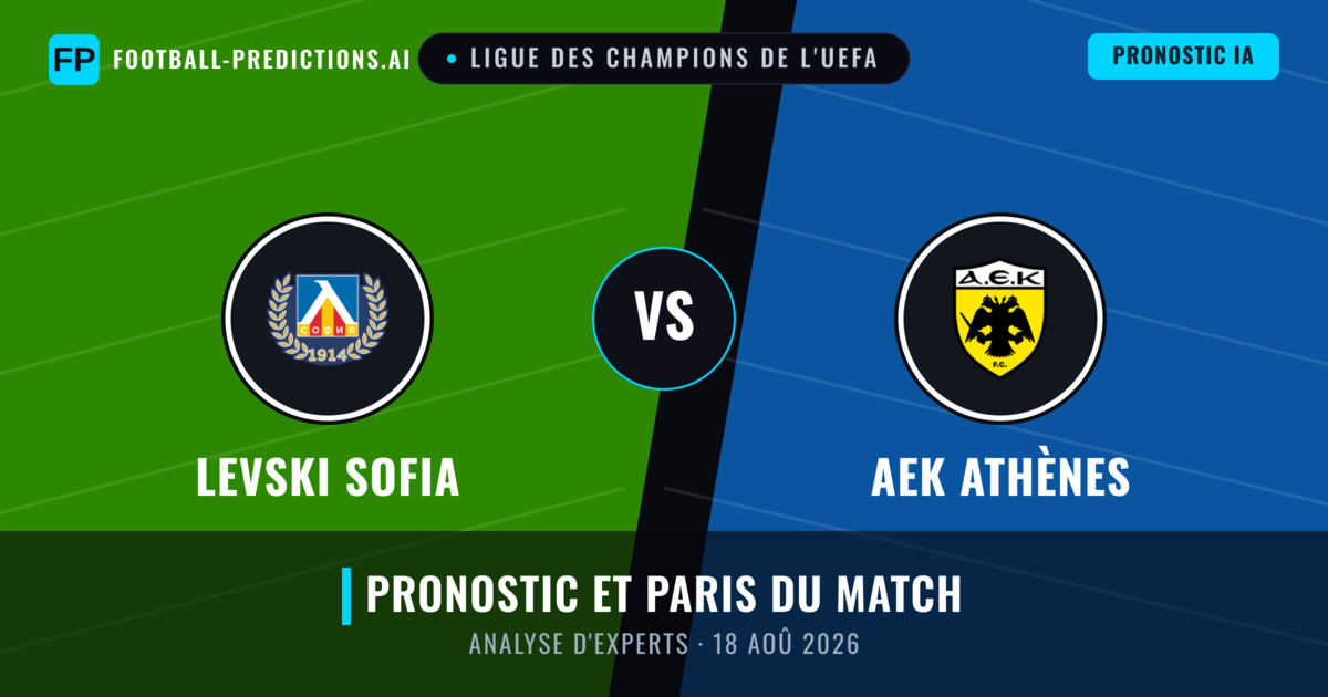 Levski Sofia vs AEK Athènes — pronostic et avant-match