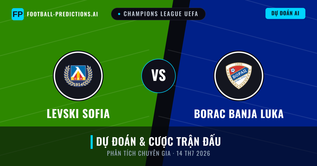 Levski Sofia vs Borac Banja Luka — dự đoán và xem trước trận đấu