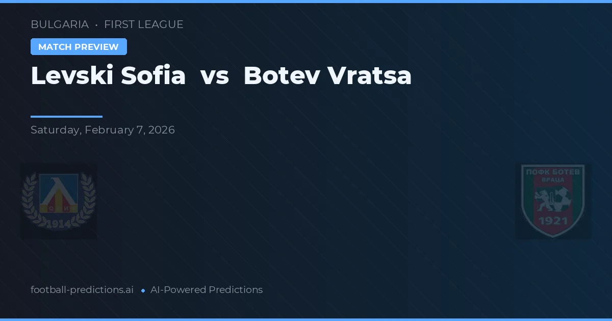 Levski Sofia vs Botev Vratsa — hula at preview ng laban