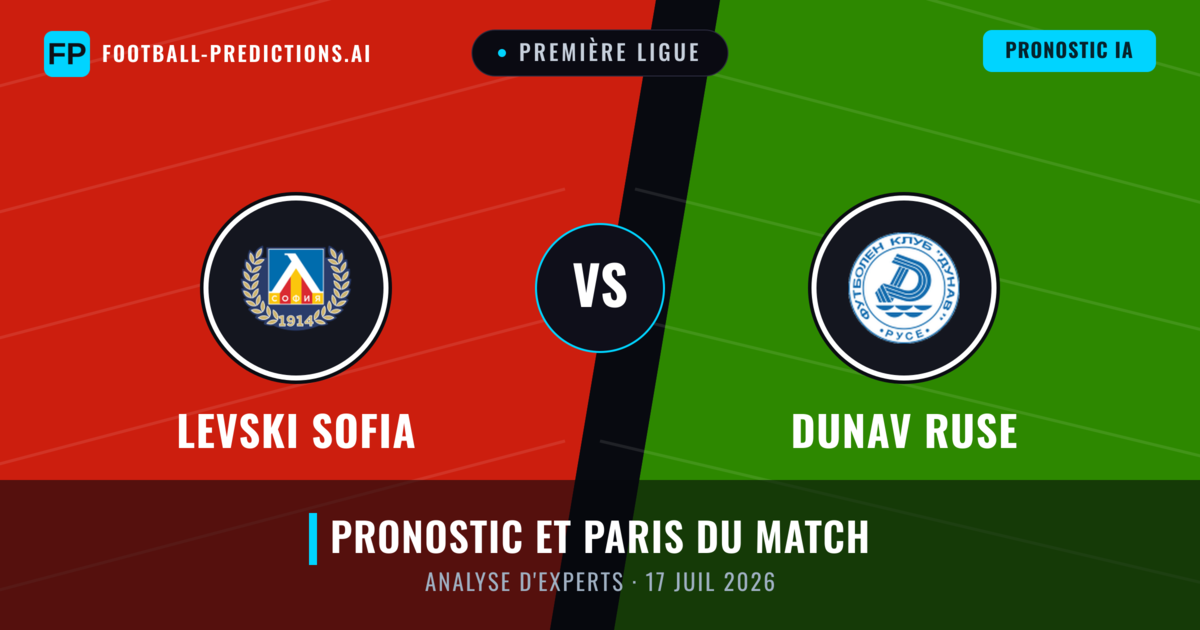 Levski Sofia vs Dunav Ruse — pronostic et avant-match
