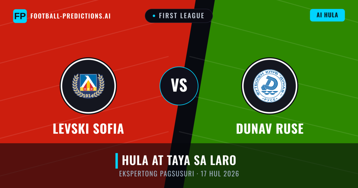 Levski Sofia vs Dunav Ruse — hula at preview ng laban