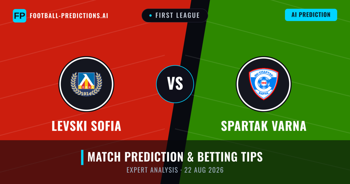 Levski Sofia vs Spartak Varna — match prediction & preview