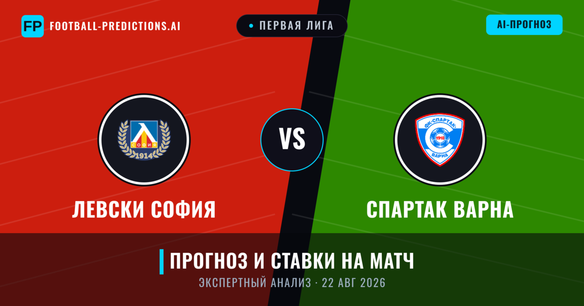 Левски София – Спартак Варна — прогноз и превью матча