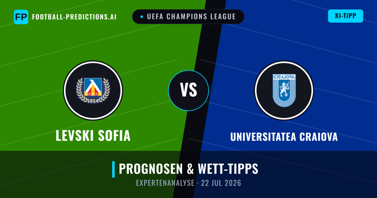 Levski Sofia vs Universitatea Craiova — Prognose und Spielvorschau