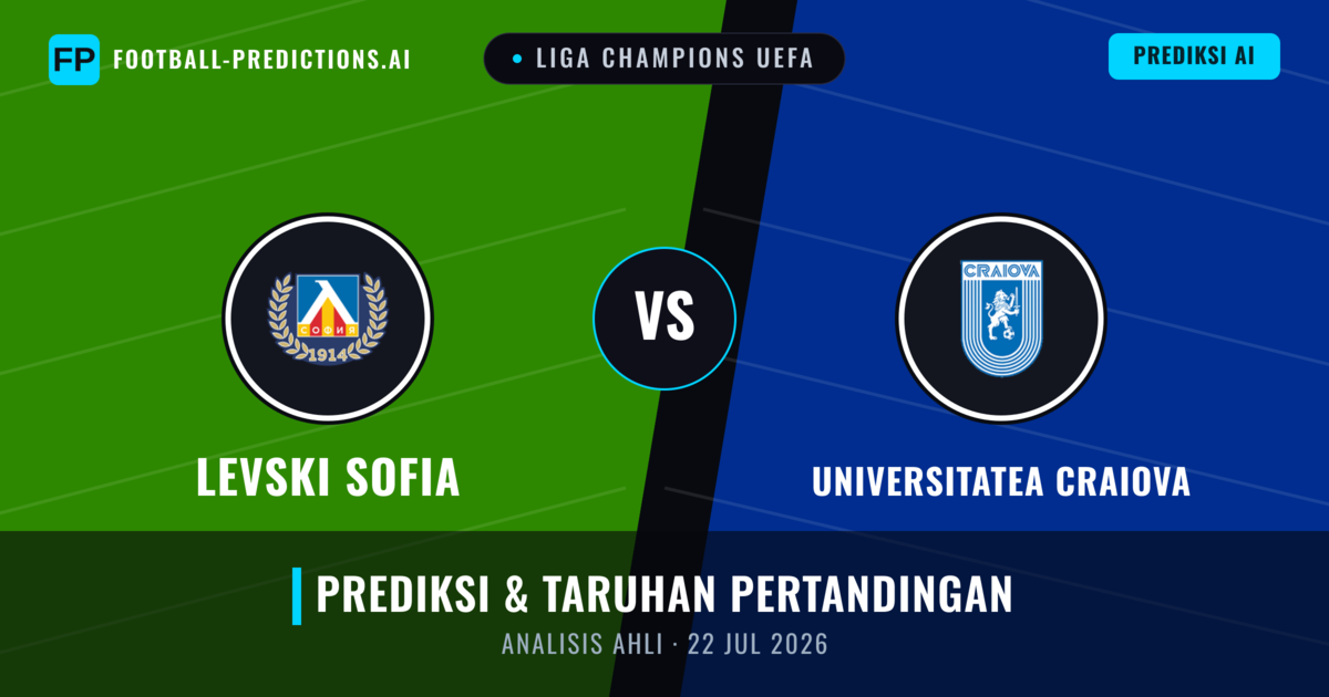 Levski Sofia vs Universitatea Craiova — prediksi dan pratinjau pertandingan