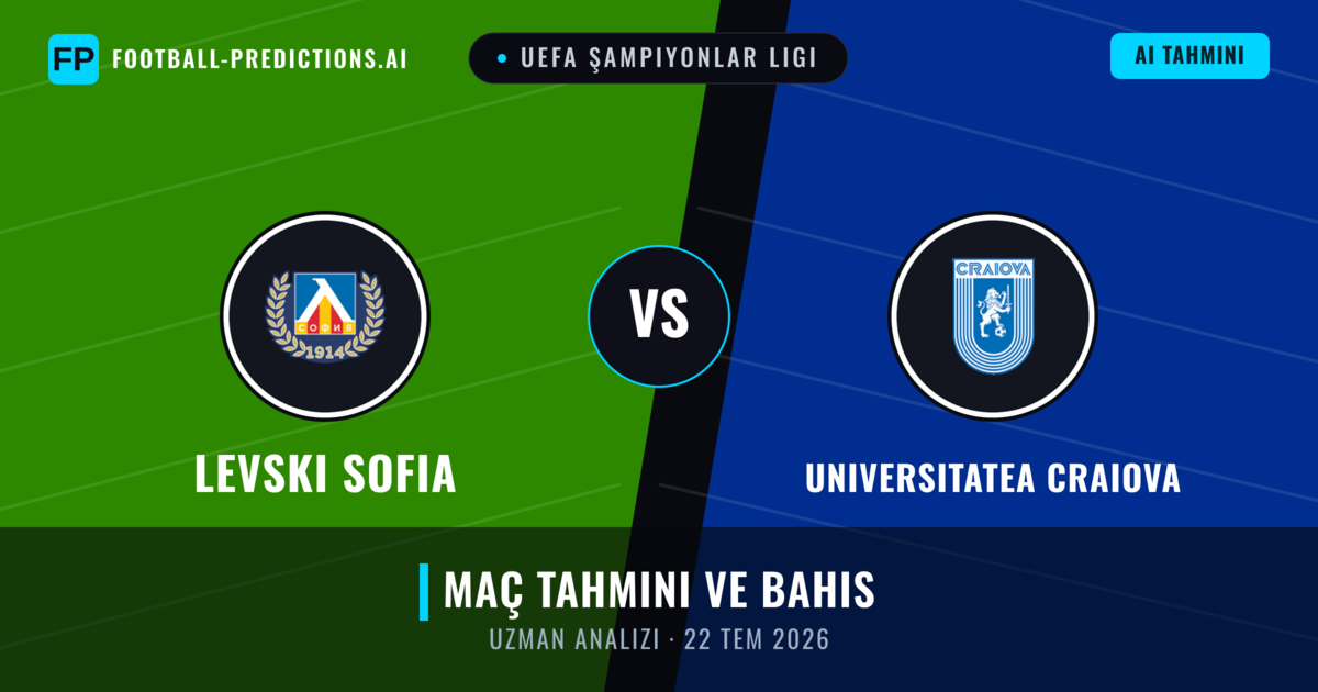 Levski Sofia - Universitatea Craiova — maç tahmini ve önizleme