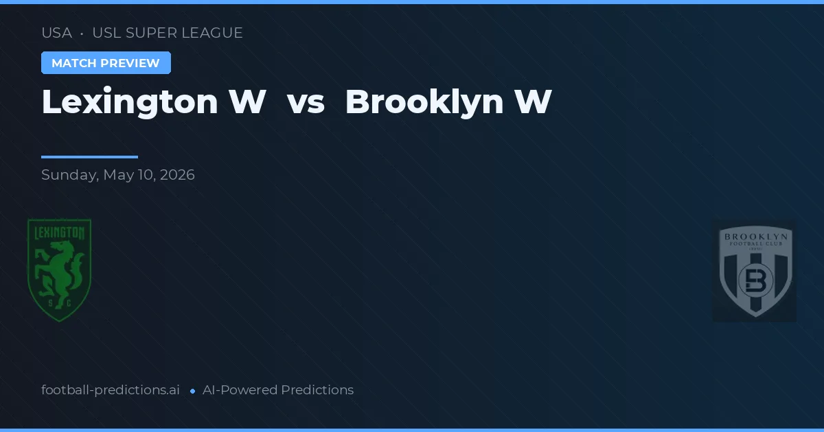 Lexington W vs Brooklyn W — Prognose und Spielvorschau