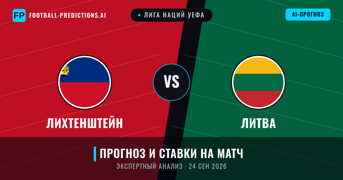 Лихтенштейн – Литва — прогноз и превью матча