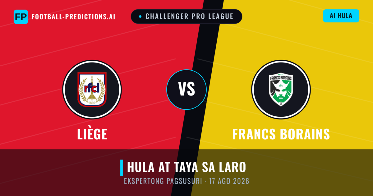 Liège vs Francs Borains — hula at preview ng laban