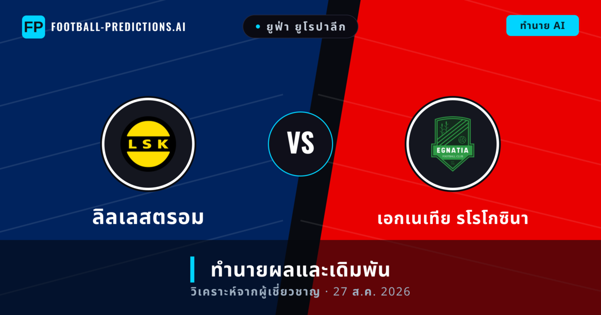 ลิลเลสตรอม พบ เอกเนเทีย รโรโกซินา — ทำนายผลและพรีวิวการแข่งขัน