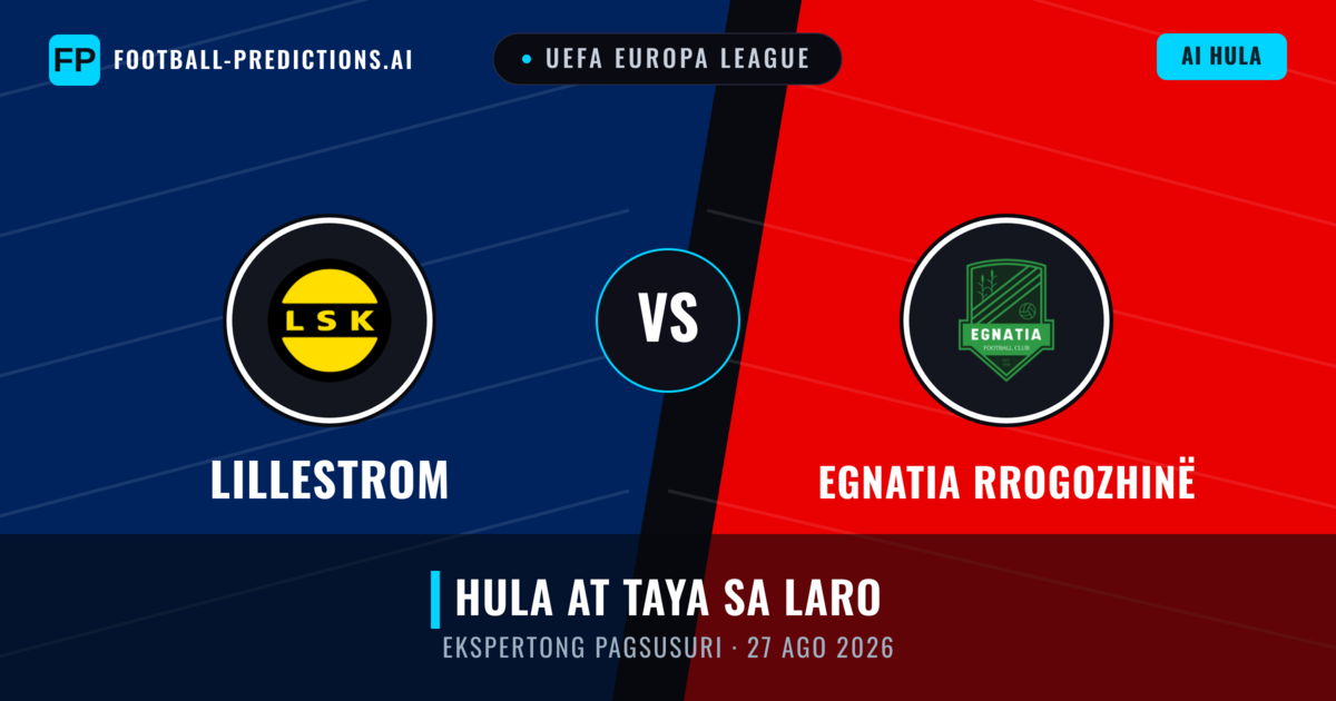 Lillestrom vs Egnatia Rrogozhinë — hula at preview ng laban