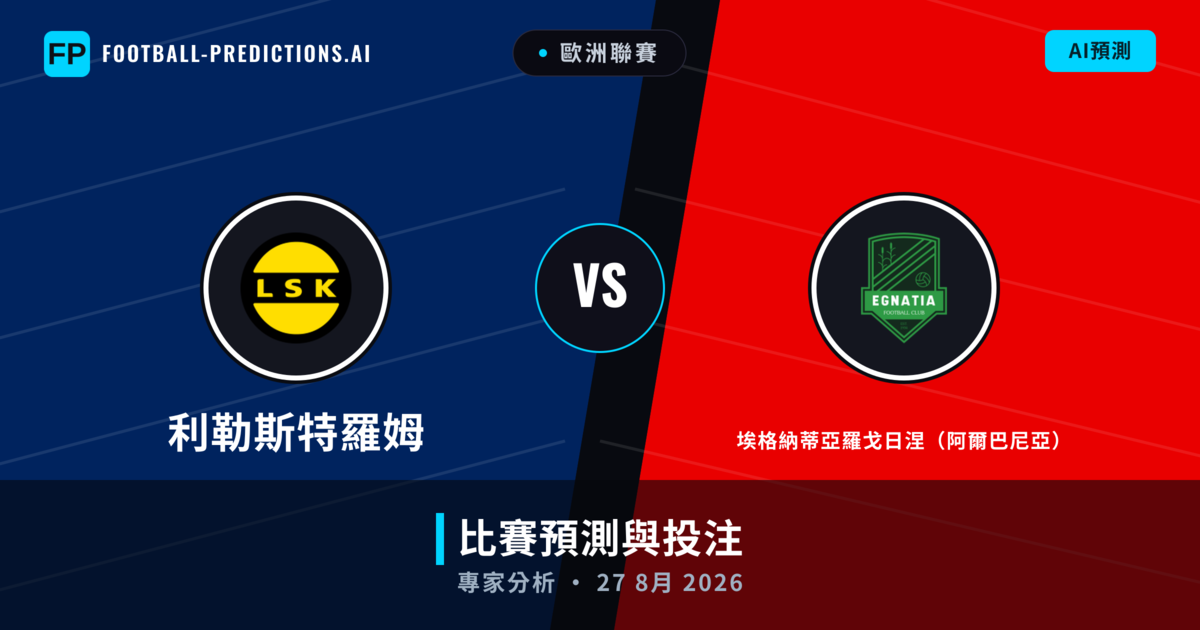 利勒斯特羅姆 vs 埃格納蒂亞羅戈日涅(阿爾巴尼亞) — 比赛预测和前瞻