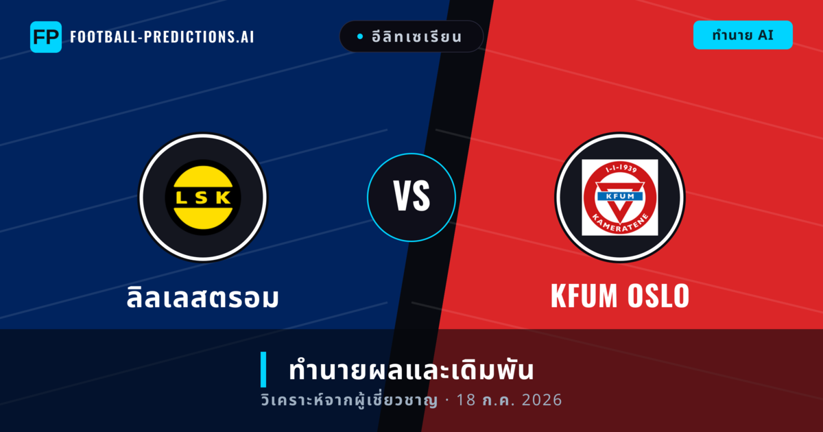 ลิลเลสตรอม พบ KFUM Oslo — ทำนายผลและพรีวิวการแข่งขัน