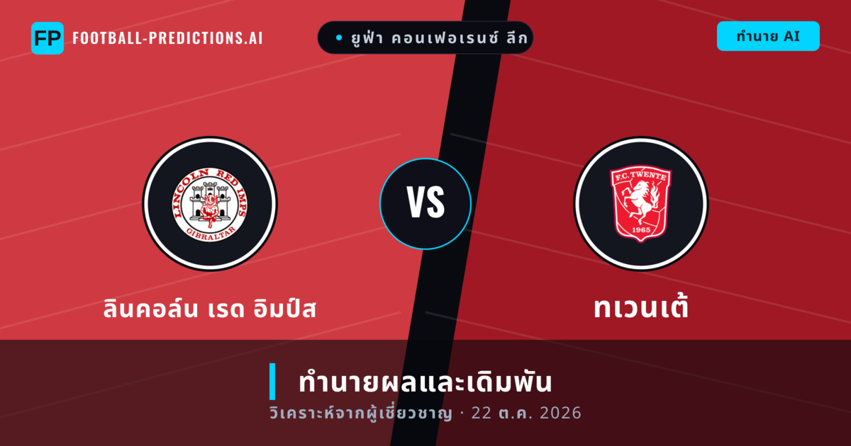 ลินคอล์น เรด อิมป์ส พบ ทเวนเต้ — ทำนายผลและพรีวิวการแข่งขัน
