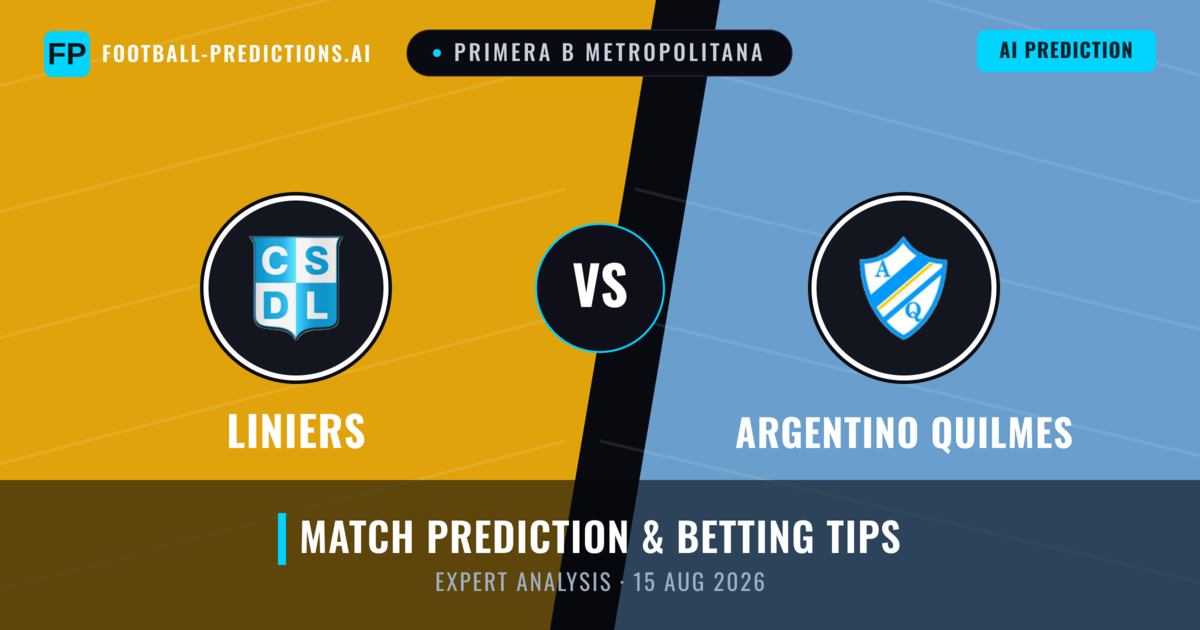 Liniers vs Argentino Quilmes — match prediction & preview