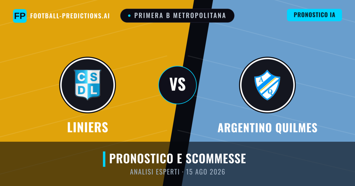 Liniers vs Argentino Quilmes — pronostico e anteprima del match