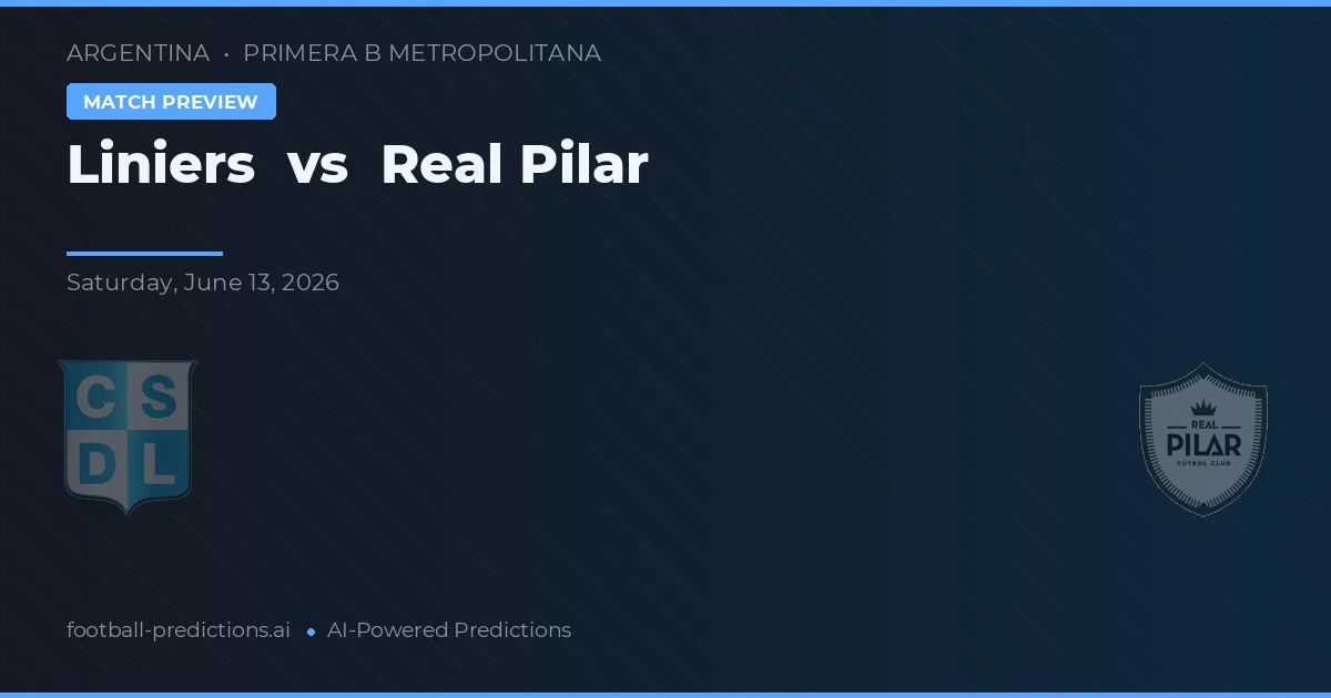 Liniers vs Real Pilar — pronostic et avant-match