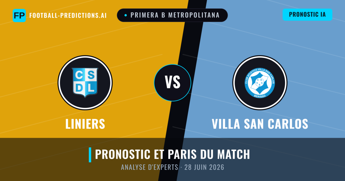 Liniers vs Villa San Carlos — pronostic et avant-match