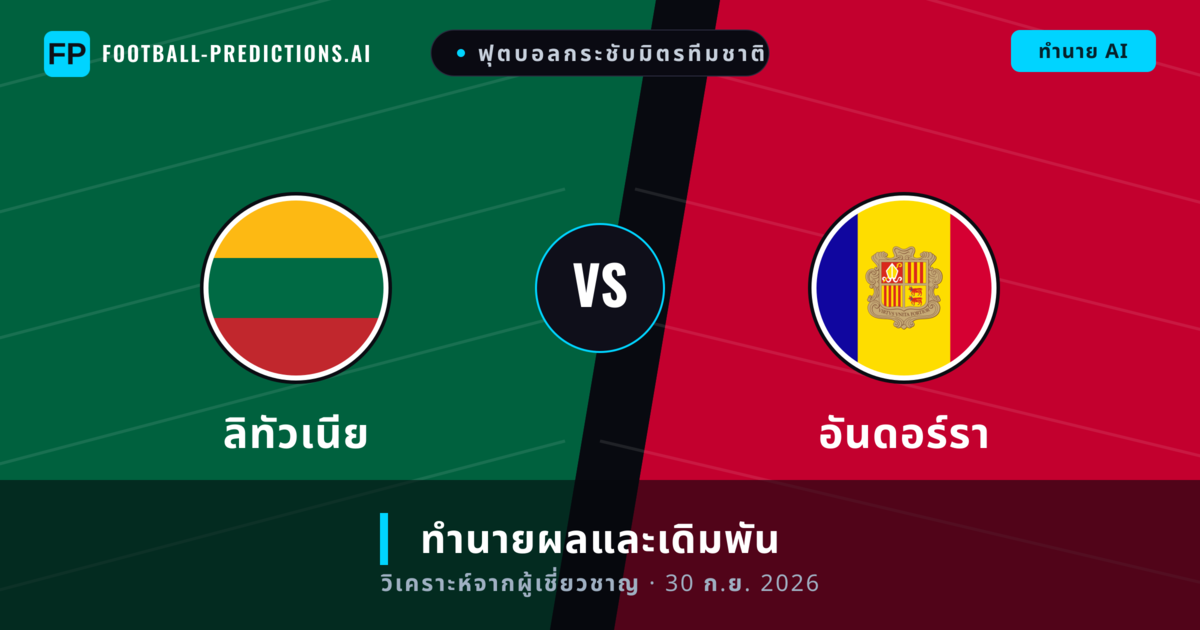 ลิทัวเนีย พบ อันดอร์รา — ทำนายผลและพรีวิวการแข่งขัน
