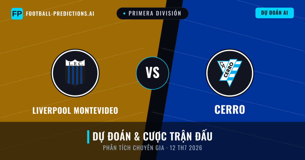 Liverpool Montevideo vs Cerro — dự đoán và xem trước trận đấu