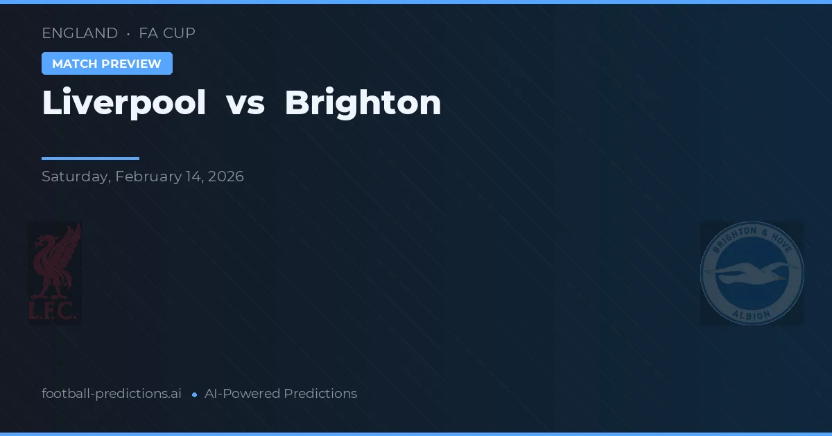 Liverpool - Brighton — maç tahmini ve önizleme