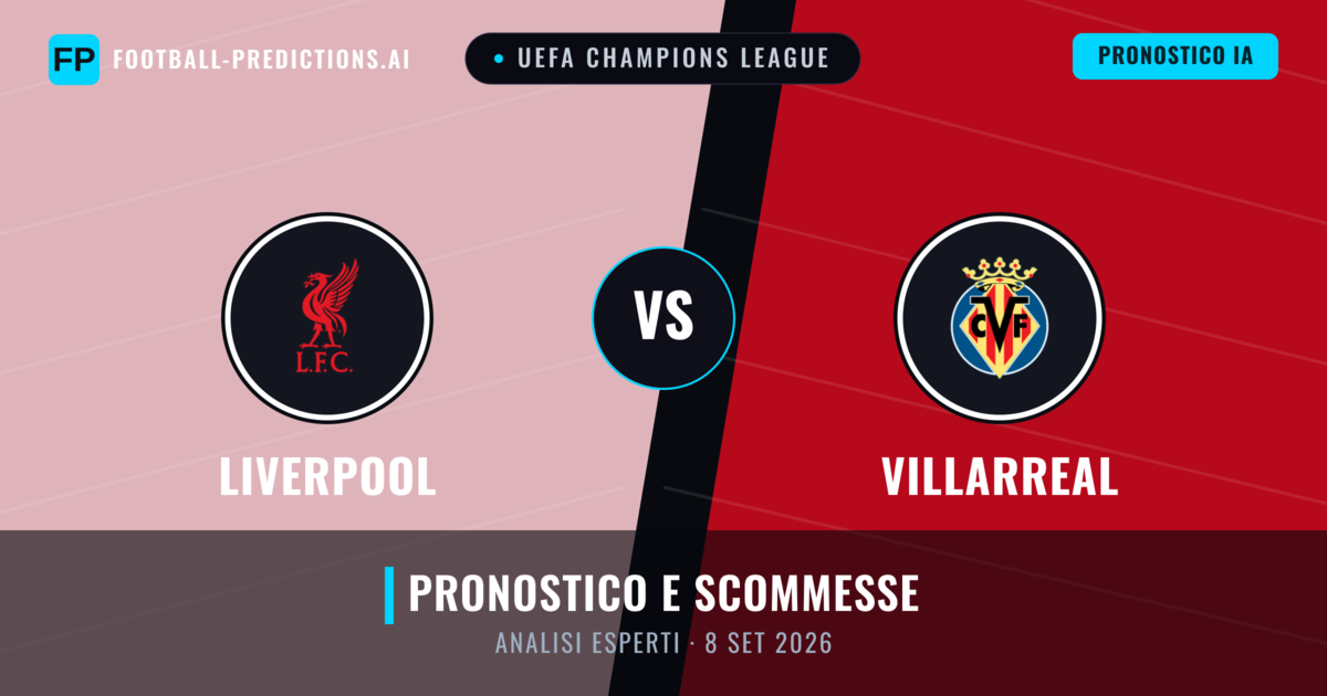 Liverpool vs Villarreal — pronostico e anteprima del match