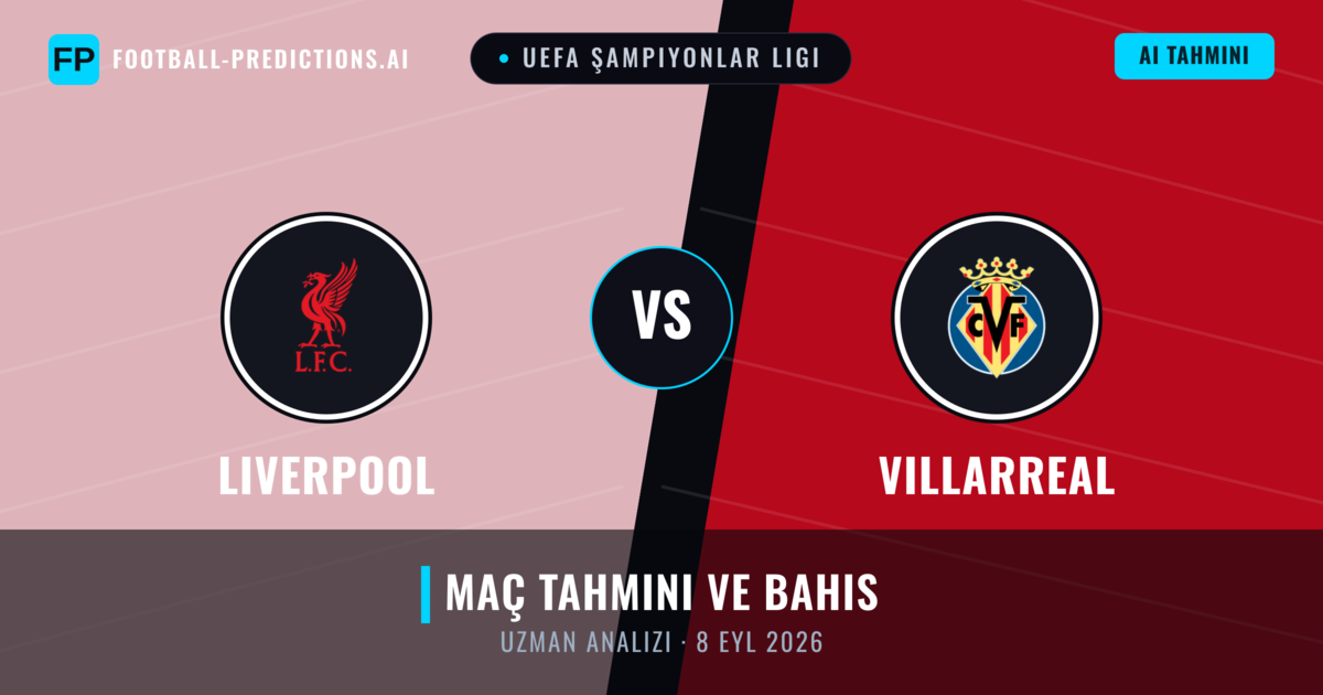 Liverpool - Villarreal — maç tahmini ve önizleme